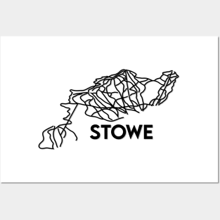 Stowe VT Trail Map | Stowe Ski Resort Trails (2) Posters and Art